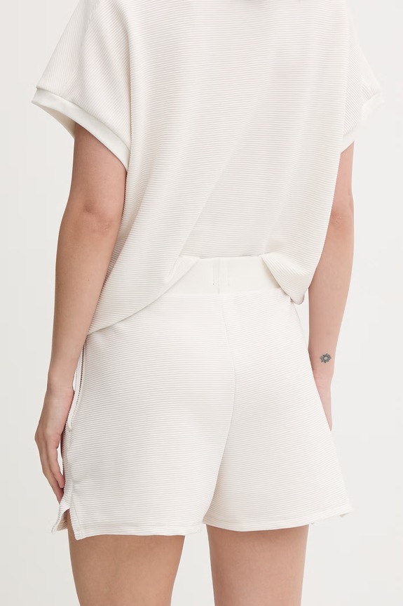 Ρούχα BOSS σορτς lounge γυναικεία BB TEXTURE_Shorts 50566134 μπεζ