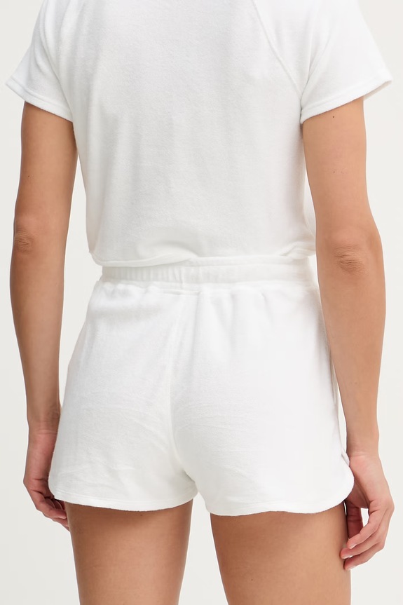 Odjeća Calvin Klein Jeans sportske kratke hlače za žene s pamukom LV047G223G bijela