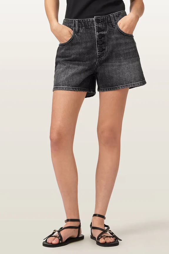 AllSaints kratke hlače ženske denim TAY črna W078EE