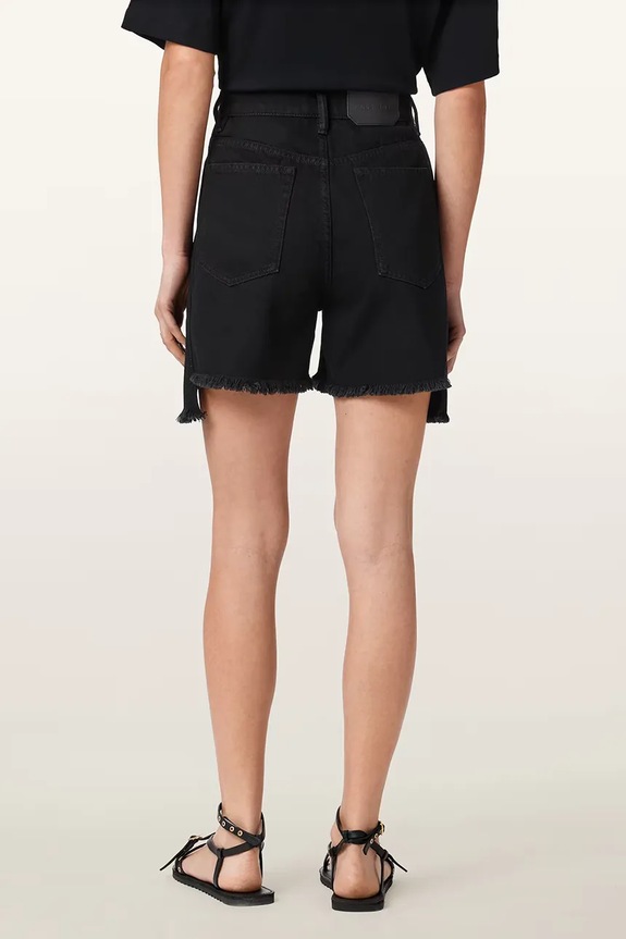 AllSaints šortky dámské džínové FRANKIE W077EE černá AW26