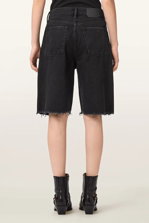 AllSaints šortky dámské džínové AKI W054EE černá AW26