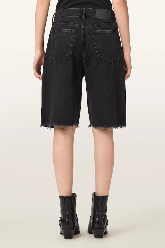 AllSaints šortky dámské džínové AKI W054EE černá AW26