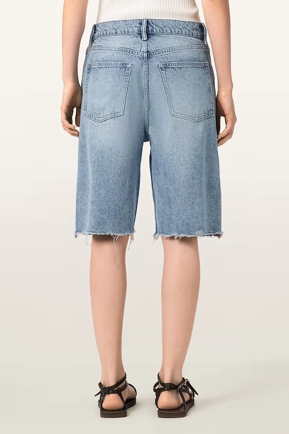 AllSaints pantaloni scurți pentru femei, din denim AKI W053EE albastru AW26