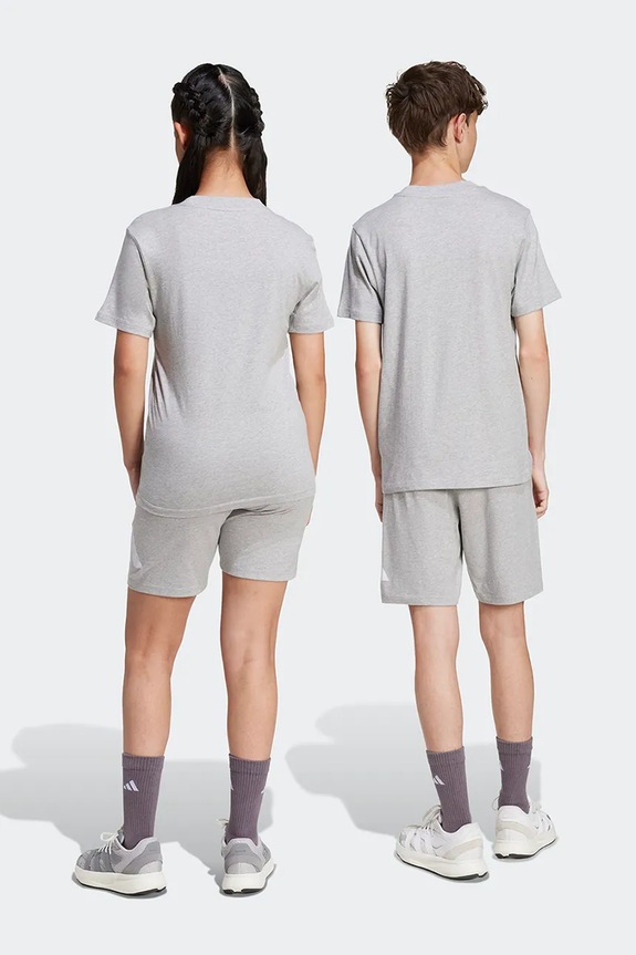 Dječaci adidas sportske kratke hlače za djecu od pamuka JV9914 siva