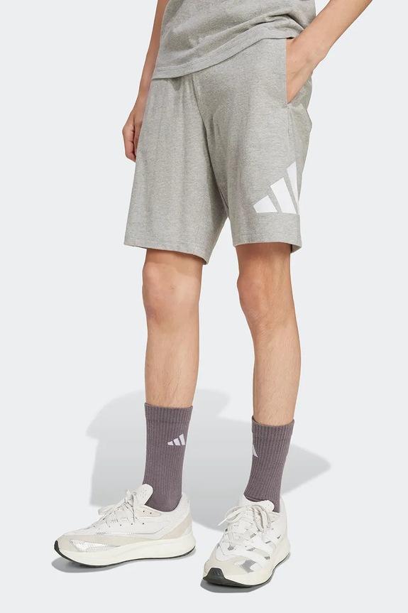 adidas sportske kratke hlače za djecu od pamuka siva JV9914
