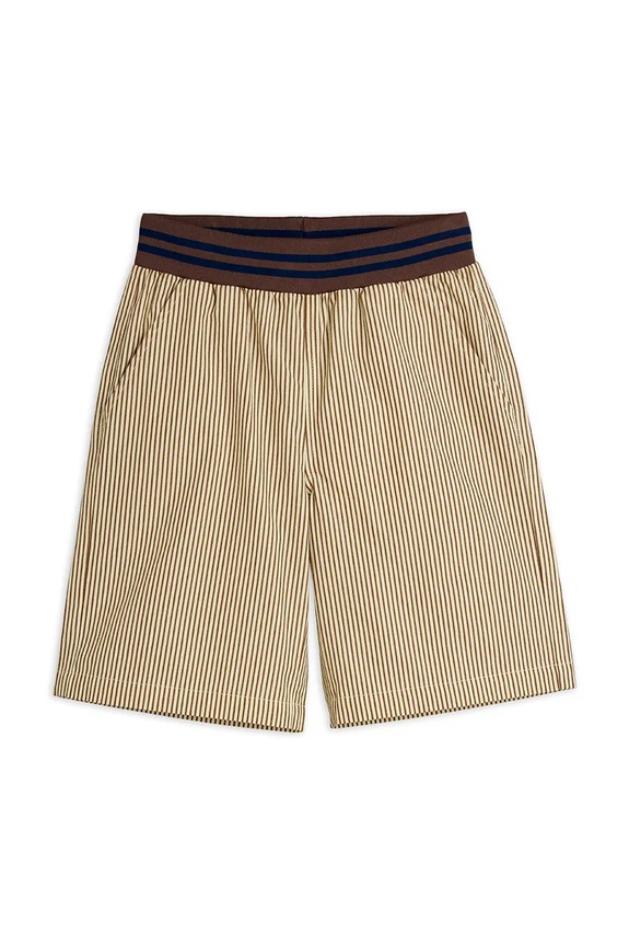 Mini Rodini σορτς παιδικά βαμβακερά Poplin 26630102 μπεζ AW26