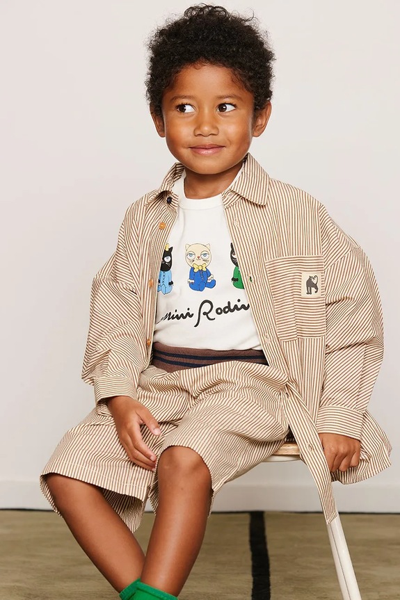 Mini Rodini σορτς παιδικά βαμβακερά Poplin 26630102