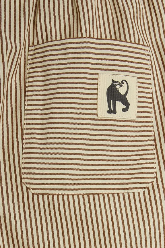 Mini Rodini σορτς παιδικά βαμβακερά Poplin μπεζ 26630102