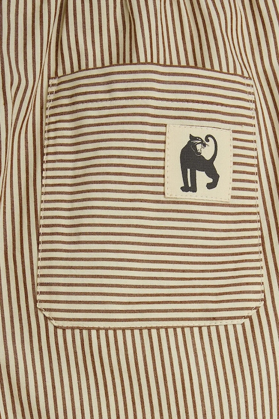 Mini Rodini σορτς παιδικά βαμβακερά Poplin μπεζ 26630102