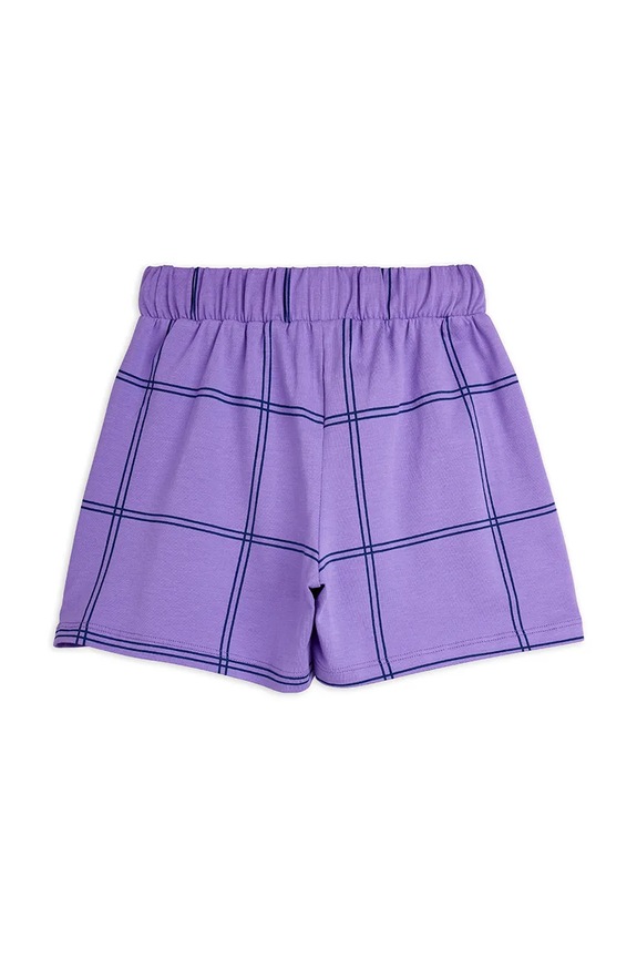 Chłopiec Mini Rodini szorty dziecięce z bawełną Check 26630118 fioletowy