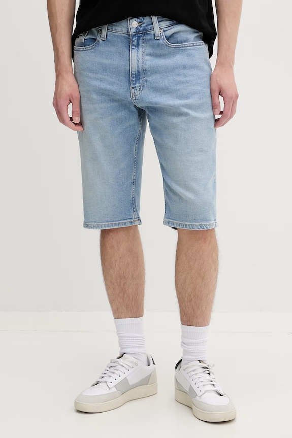 Tommy Jeans σορτς Ανδρικά ντένιμ μπλε DM0DM23659