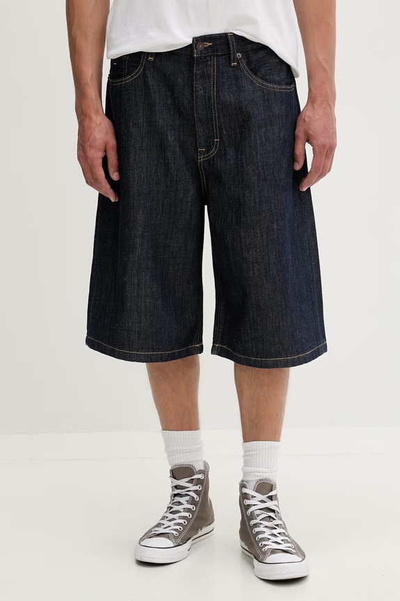 Tommy Jeans rövidnadrág férfi farmer sötétkék DM0DM23315