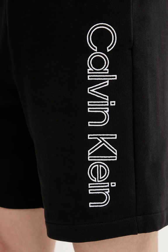 Calvin Klein sportske kratke hlače za muškarce od pamuka crna LV04LG214G