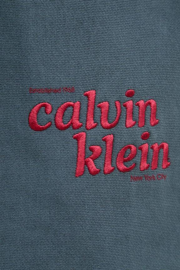 Calvin Klein Jeans teplákové šortky pánske s bavlnou tyrkysová LV04LG218G