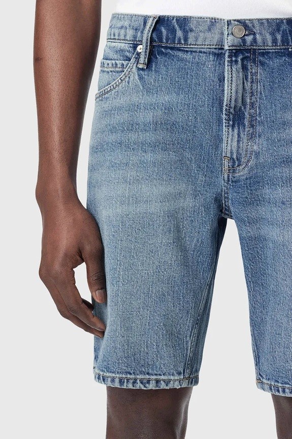 AllSaints szorty męskie jeansowe SWITCH niebieski M094TE