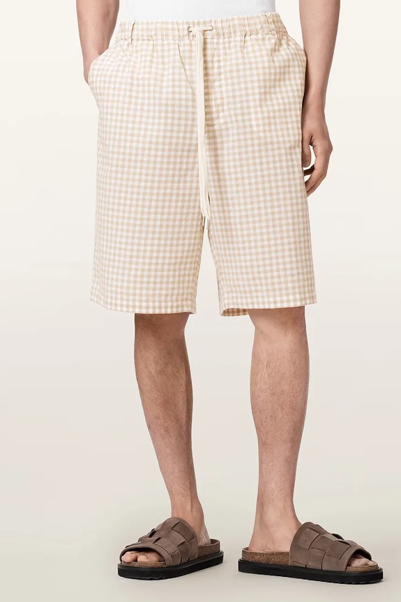 AllSaints pantaloni scurți pentru bărbați, din bumbac ROCKLAND bej M061TE