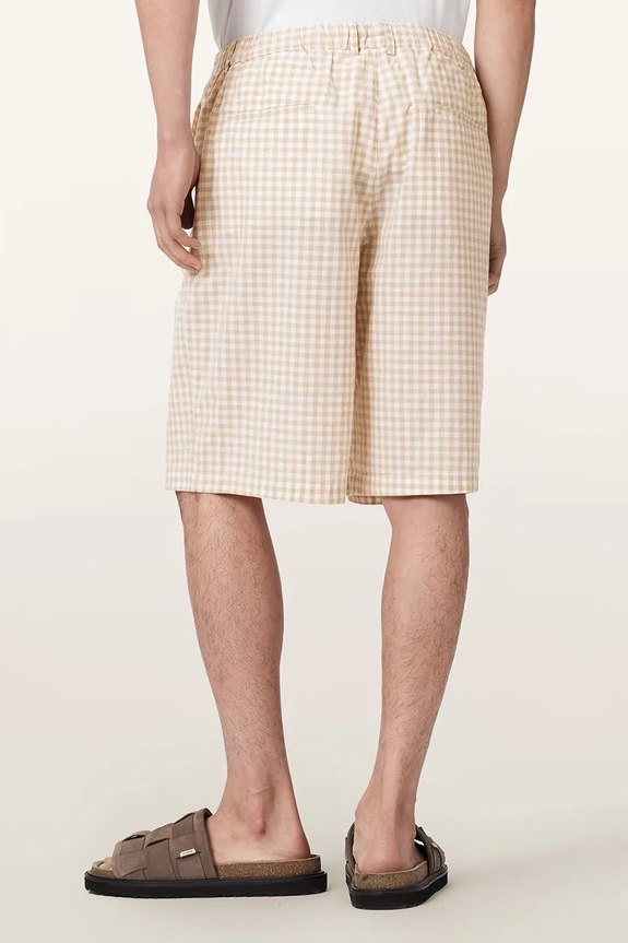 AllSaints pantaloni scurți pentru bărbați, din bumbac ROCKLAND M061TE bej AW26