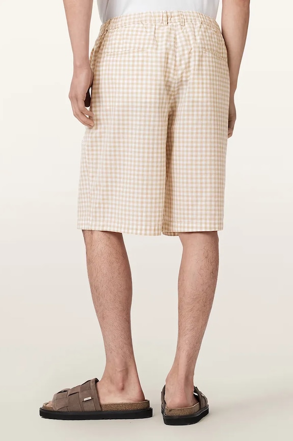 AllSaints pantaloni scurți pentru bărbați, din bumbac ROCKLAND M061TE bej AW26