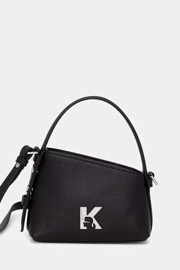 Karl Lagerfeld Jeans torebka crossbody damska skórzana czarny B3W30291