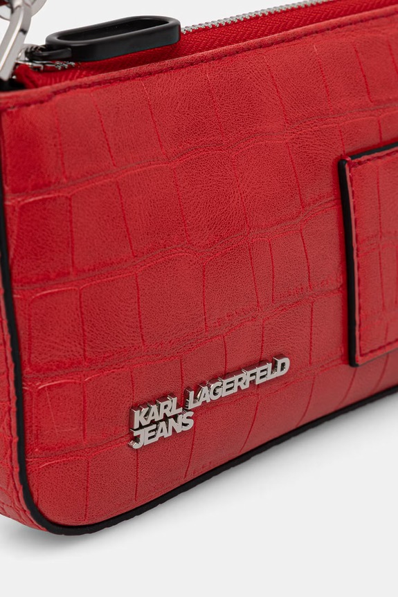 Karl Lagerfeld Jeans torebka damska z imitacji skóry czerwony B3W30290