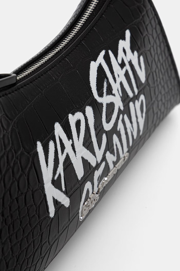 Karl Lagerfeld Jeans torebka hobo damska z imitacji skóry czarny B3W30288