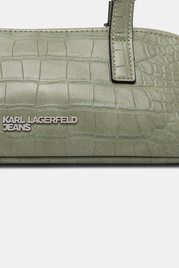 Karl Lagerfeld Jeans torebka bagietka damska z imitacji skóry zielony B3W30181