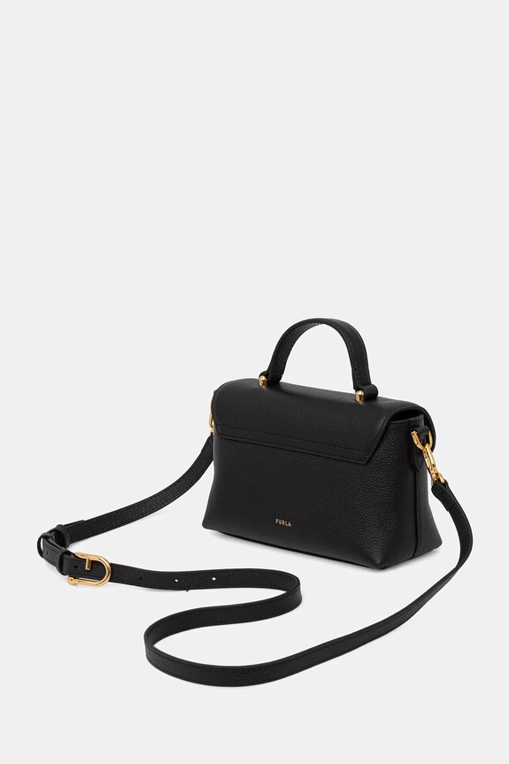 Doplnky Furla crossbody kabelka dámska kožená WE00921.BX3036.O6000 čierna