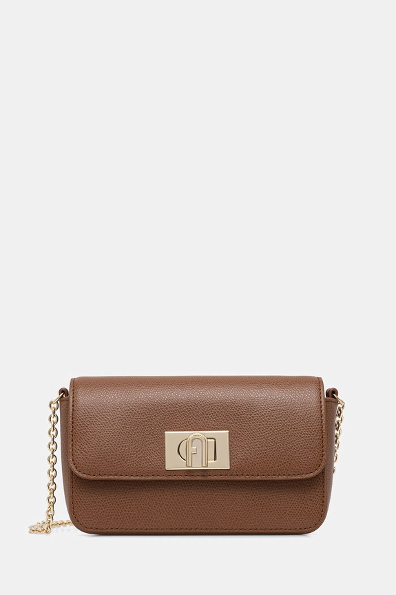Furla сумка crossbody для женщин из кожи коричневый WE00265.ARE000.03B00
