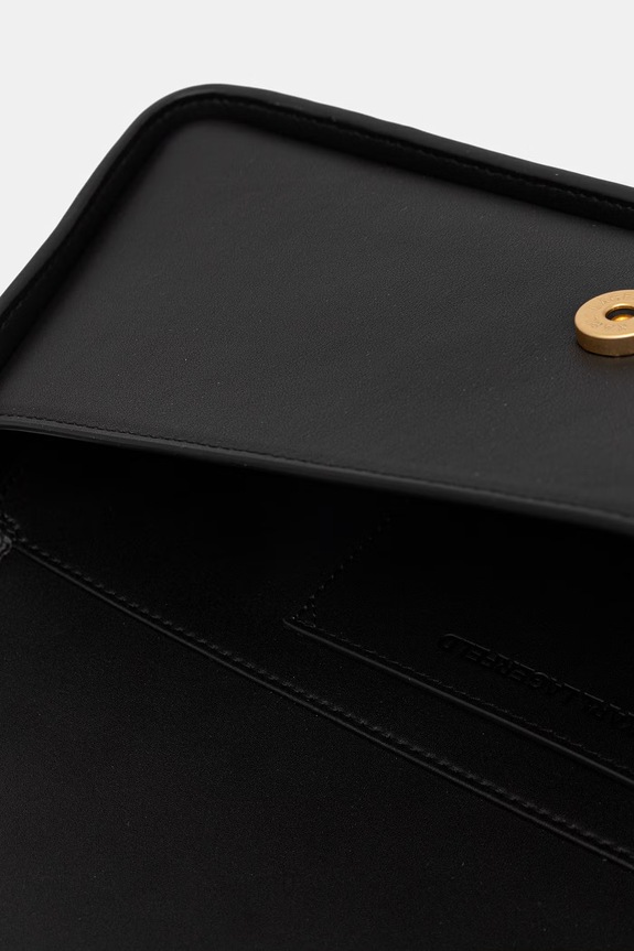 Karl Lagerfeld baguette torbica za žene kožna K/SIGNATURE B3W30021 crna