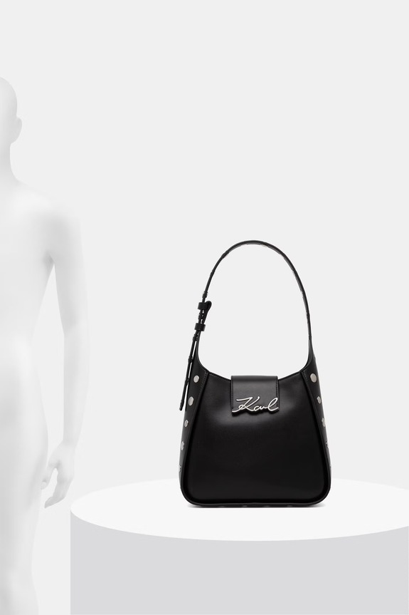 Karl Lagerfeld mala torba hobo za žene kožna K/SIGNATURE B3W30022