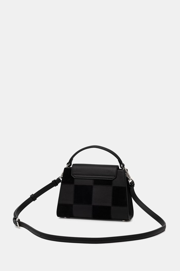 Dodaci Karl Lagerfeld crossbody torba za žene kožna K/SIGNATURE B3W30027 crna