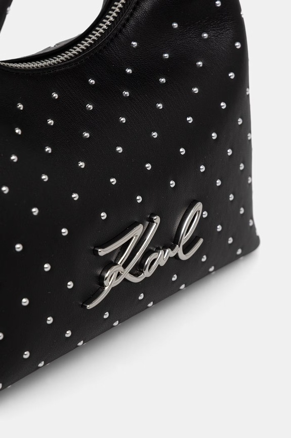 Karl Lagerfeld crossbody torba za žene od imitacije kože crna B3W30111