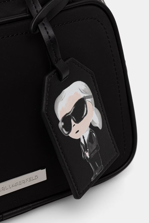Karl Lagerfeld crossbody torba za žene IKON crna B3W30130