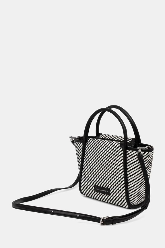 Akcesoria Karl Lagerfeld torebka crossbody damska pleciona K/AUTOGRAPH B3W30314 biały