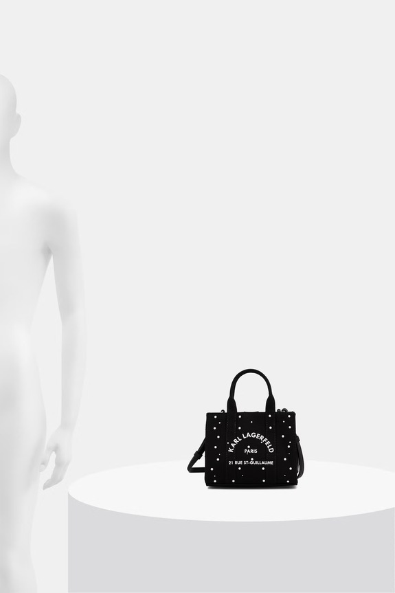 Karl Lagerfeld crossbody torba za žene pamučna K/RSG B3W50025