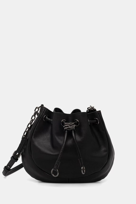 Karl Lagerfeld vrećasta torba za žene K/AUTOGRAPH crna B3W30052