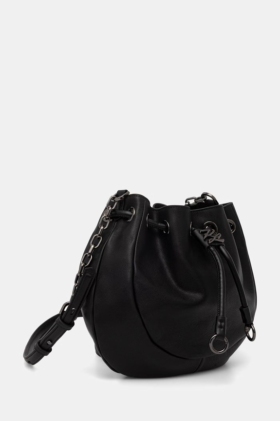 Karl Lagerfeld vrećasta torba za žene K/AUTOGRAPH B3W30052 crna AW26