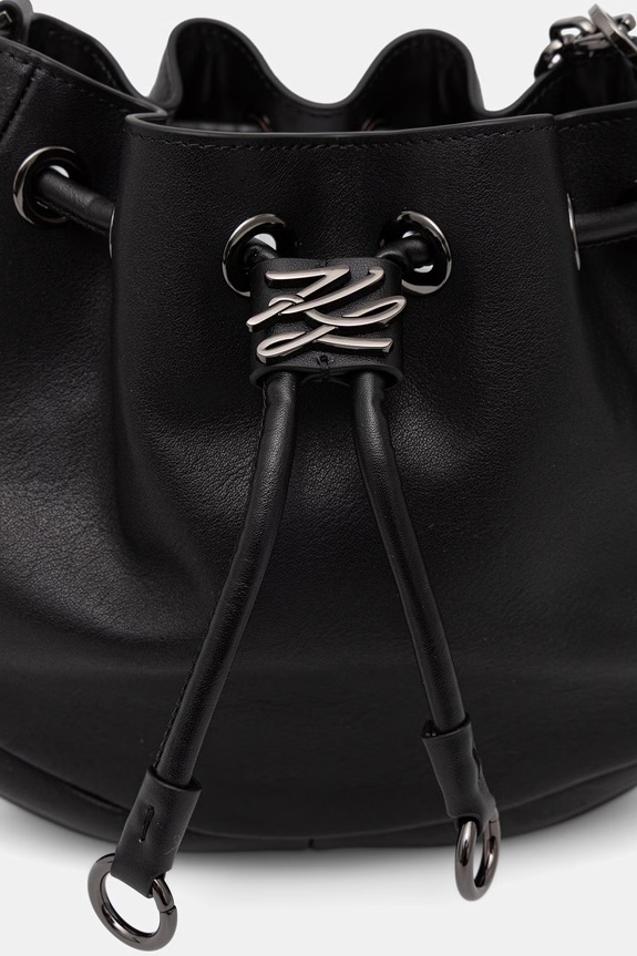 Karl Lagerfeld vrećasta torba za žene K/AUTOGRAPH crna B3W30052
