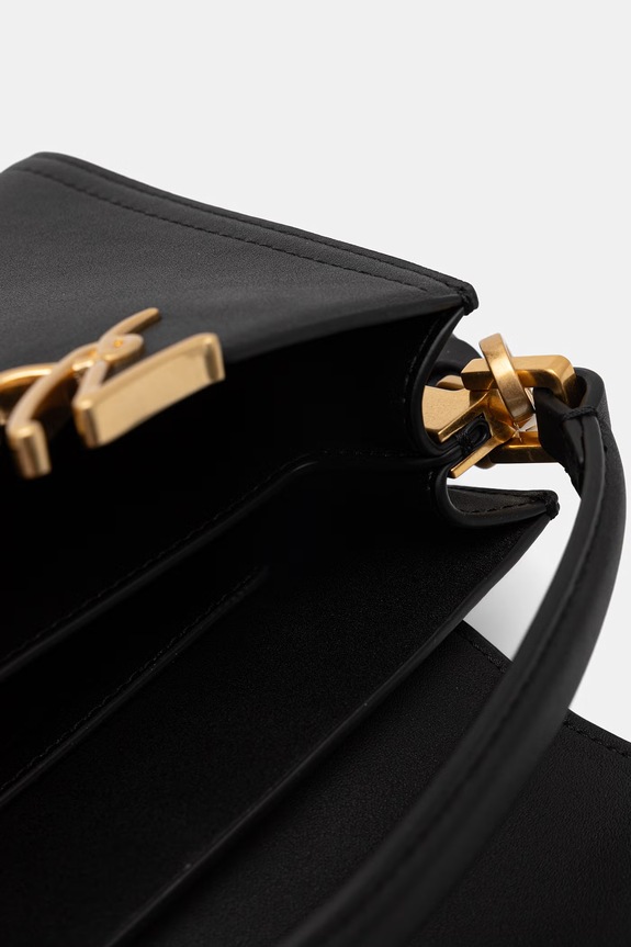 Karl Lagerfeld crossbody torba za žene kožna K/SIGNATURE B3W30018 crna