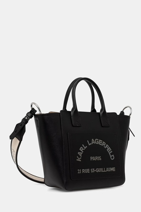 Karl Lagerfeld torebka damska skórzana B3W30093 czarny AW26