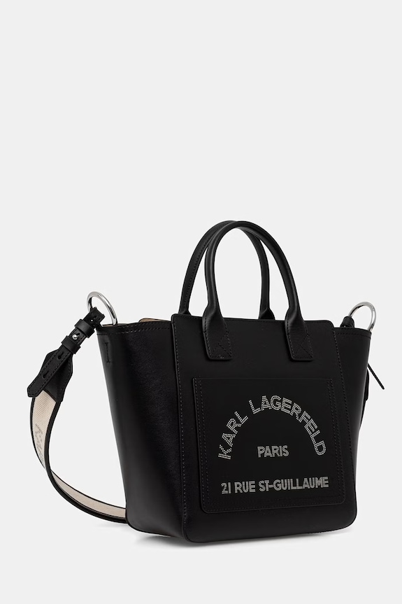 Karl Lagerfeld torebka damska skórzana B3W30093 czarny AW26