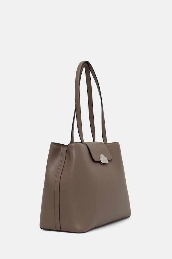 Karl Lagerfeld torebka tote damska z imitacji skóry K/RSG B3W30115 brązowy AW26