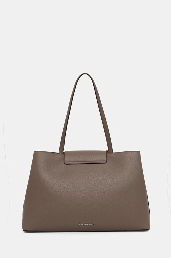 Akcesoria Karl Lagerfeld torebka tote damska z imitacji skóry K/RSG B3W30115 brązowy