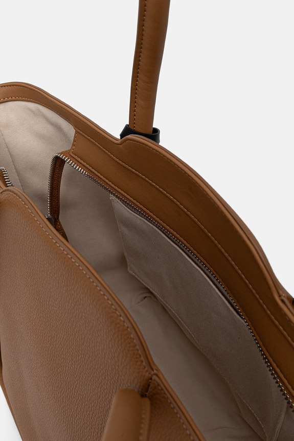 Karl Lagerfeld tote torba za žene od imitacije kože IKON B3W30116 smeđa