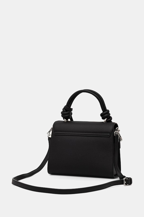 Dodaci Karl Lagerfeld crossbody torba za žene od imitacije kože IKON B3W30125 crna