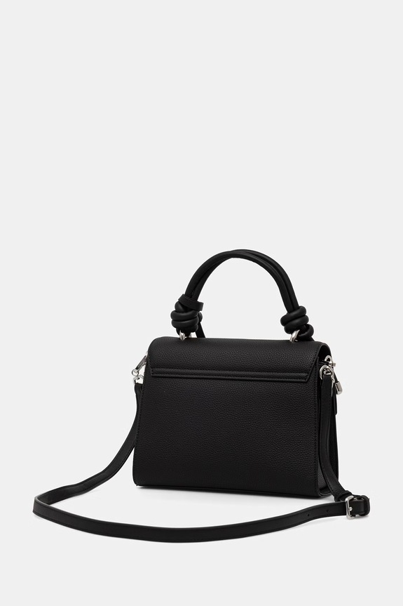 Dodaci Karl Lagerfeld crossbody torba za žene od imitacije kože IKON B3W30125 crna