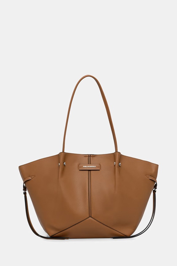 Karl Lagerfeld torebka tote damska z imitacji skóry brązowy B3W30347