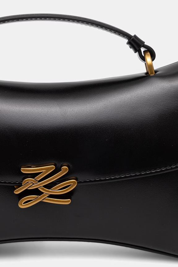 Karl Lagerfeld crossbody torba za žene kožna K/AUTOGRAPH crna B3W30270