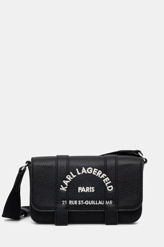 Karl Lagerfeld torebka crossbody damska z imitacji skóry K/RSG czarny B3W30342