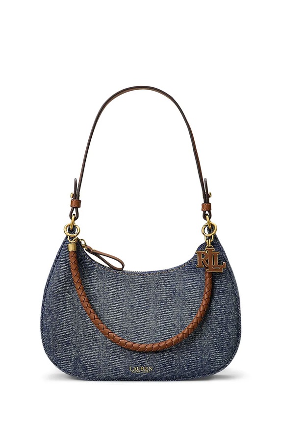 Lauren Ralph Lauren kabelka dámska rifľová modrá 431P15640